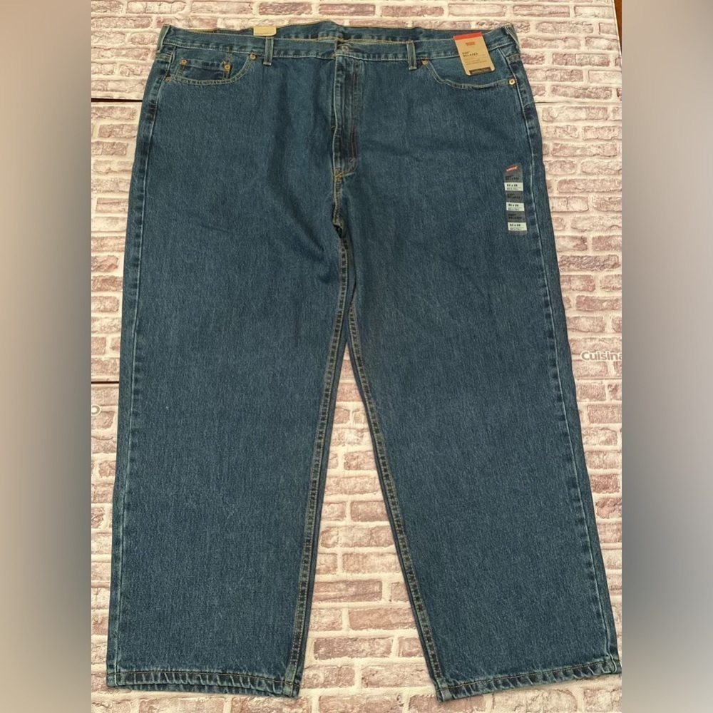 Levi's 550 50x29 Relaxed Tapered‎ Denim Blue Men’s Jeans Tag NEW with Tags
